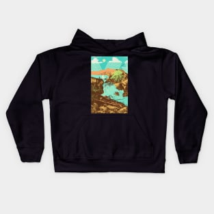 WILD WATERFALL Kids Hoodie